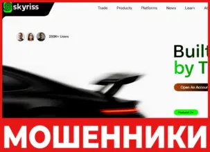 Skyriss лицевая сторона скрин