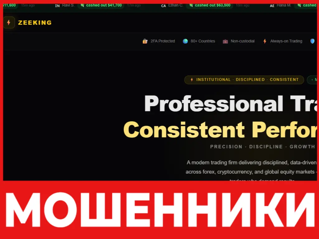 ZEEKING лицевая сторона скрин