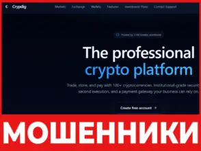 Crypdig лицевая сторона скрин