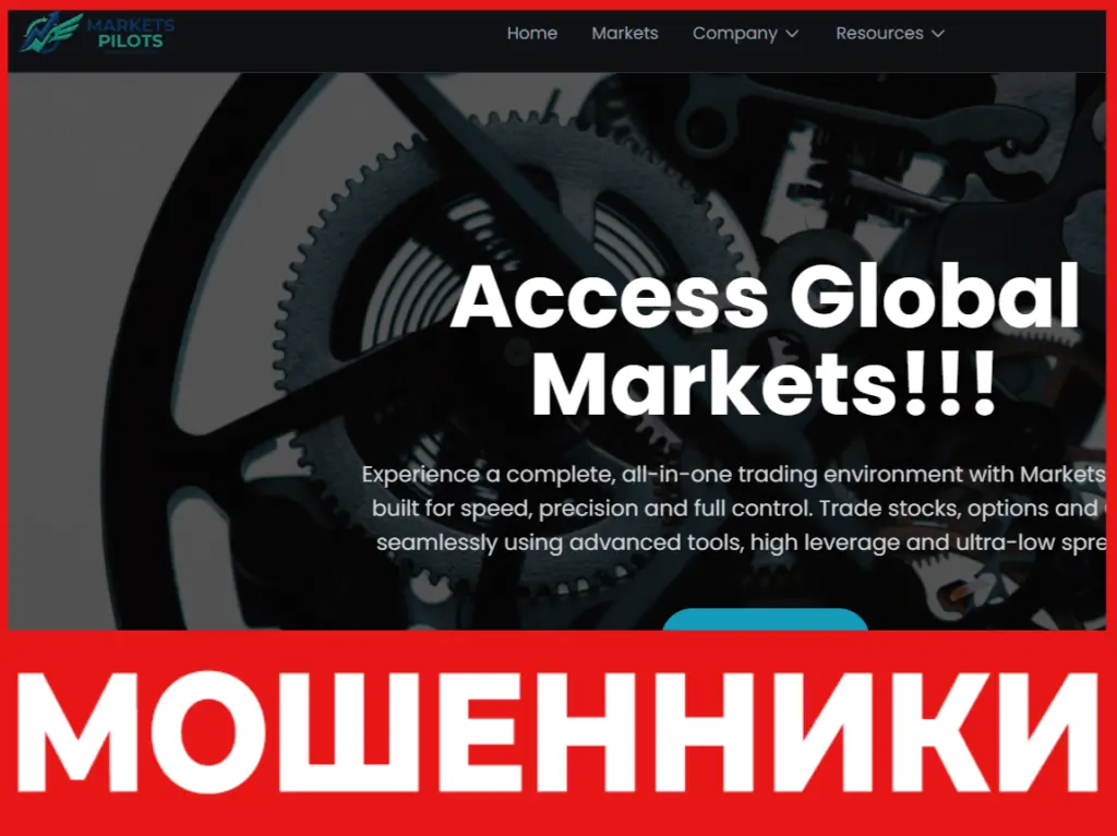 Markets Pilots лицевая сторона скрин