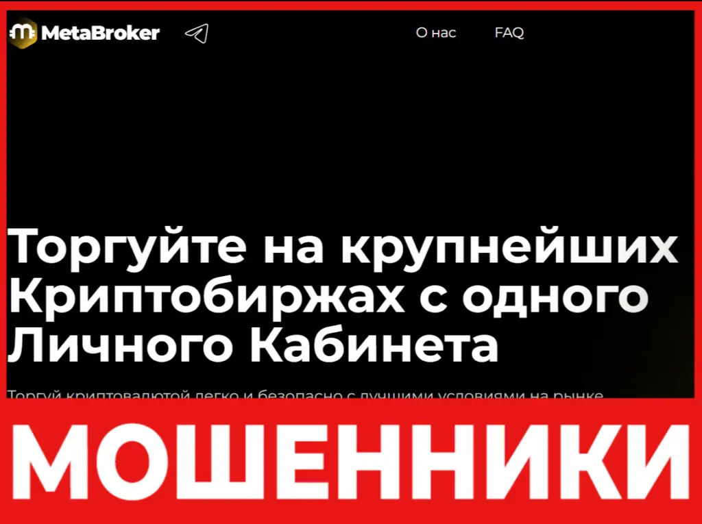 MetaBroker лицевая сторона скрин