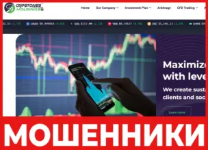 Cripstones Holdings лицевая сторона скрин