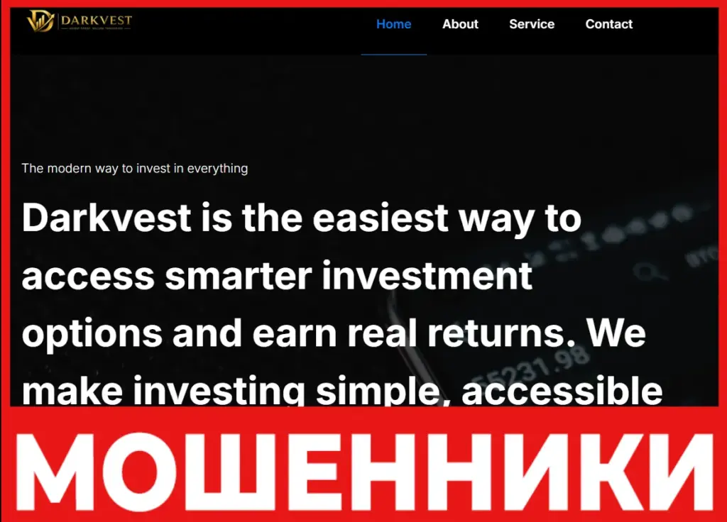Darkvest лицевая сторона скрин