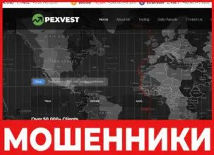 Pexvest лицевая сторона скрин