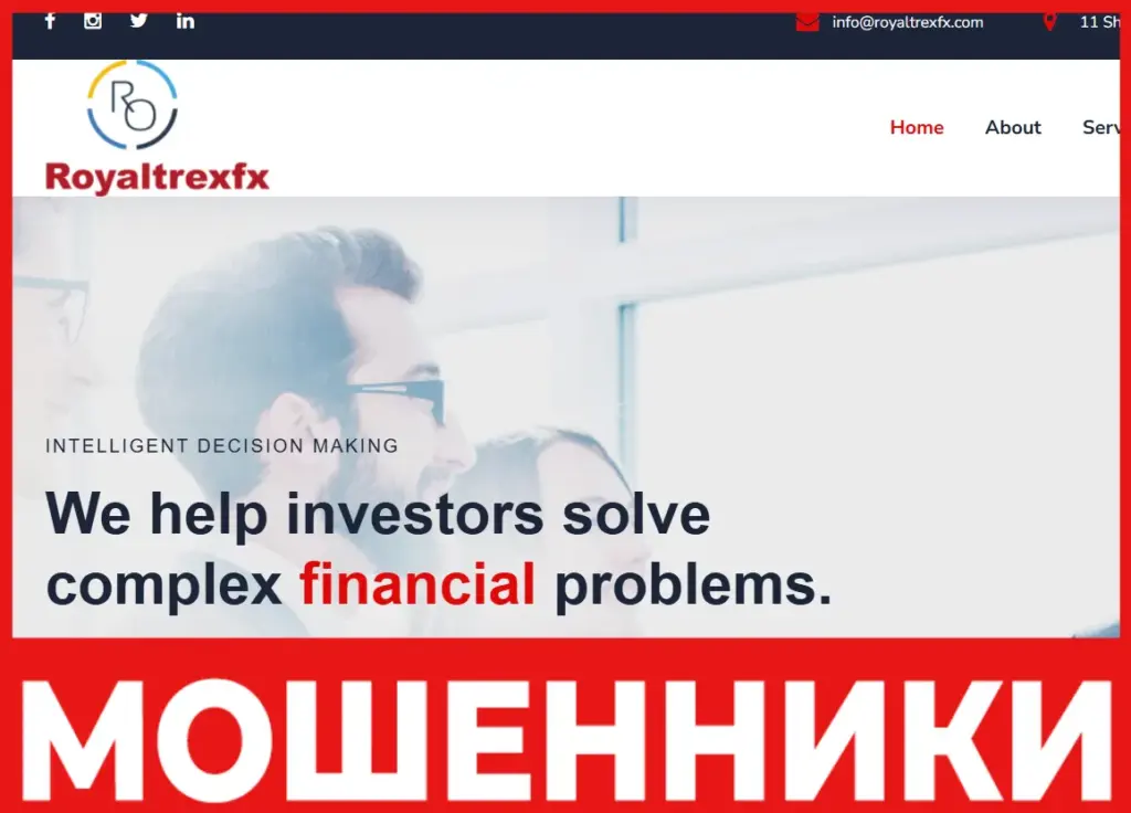 Royaltrexfx лицевая сторона скрин