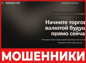 Tradego-Inx лицевая сторона скрин