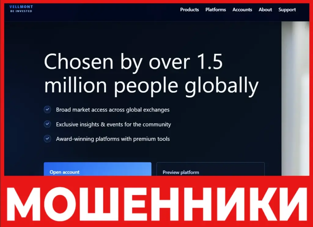 Vellmont лицевая сторона скрин