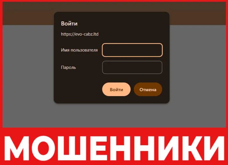 Evocabz лицевая сторона скрин
