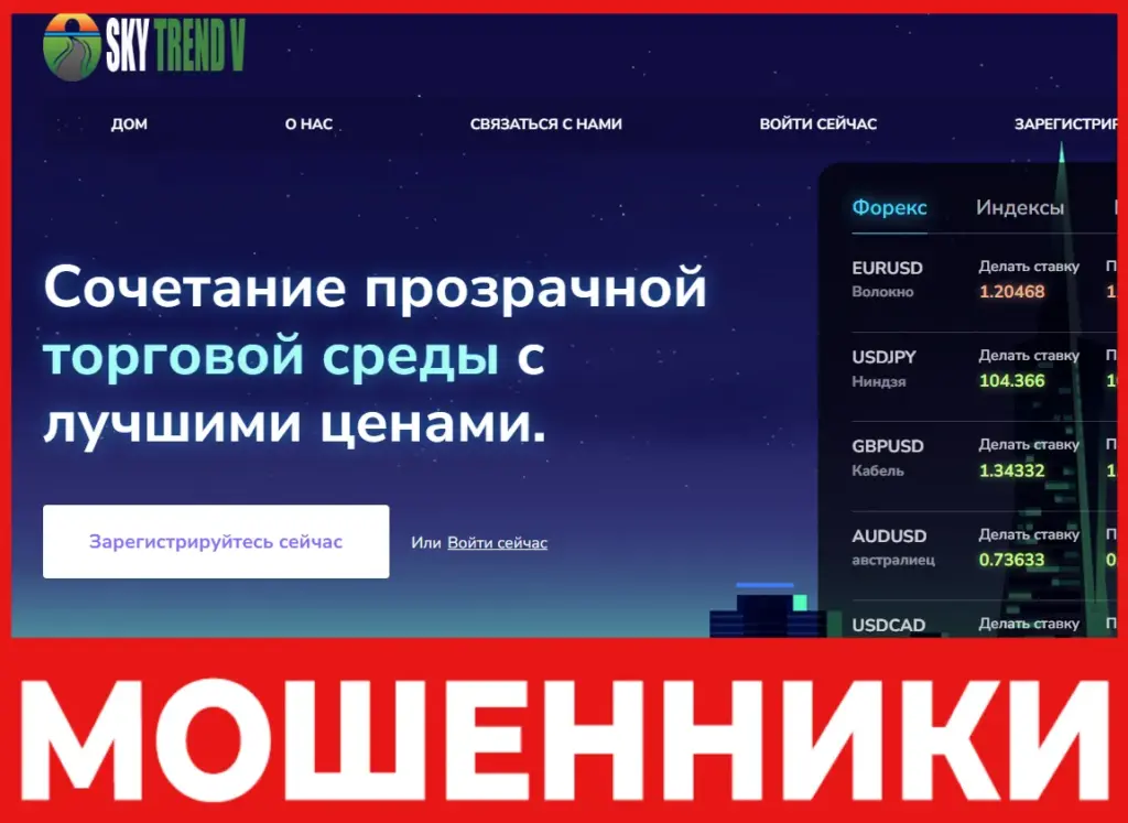 Skytrendvault лицевая сторона скрин